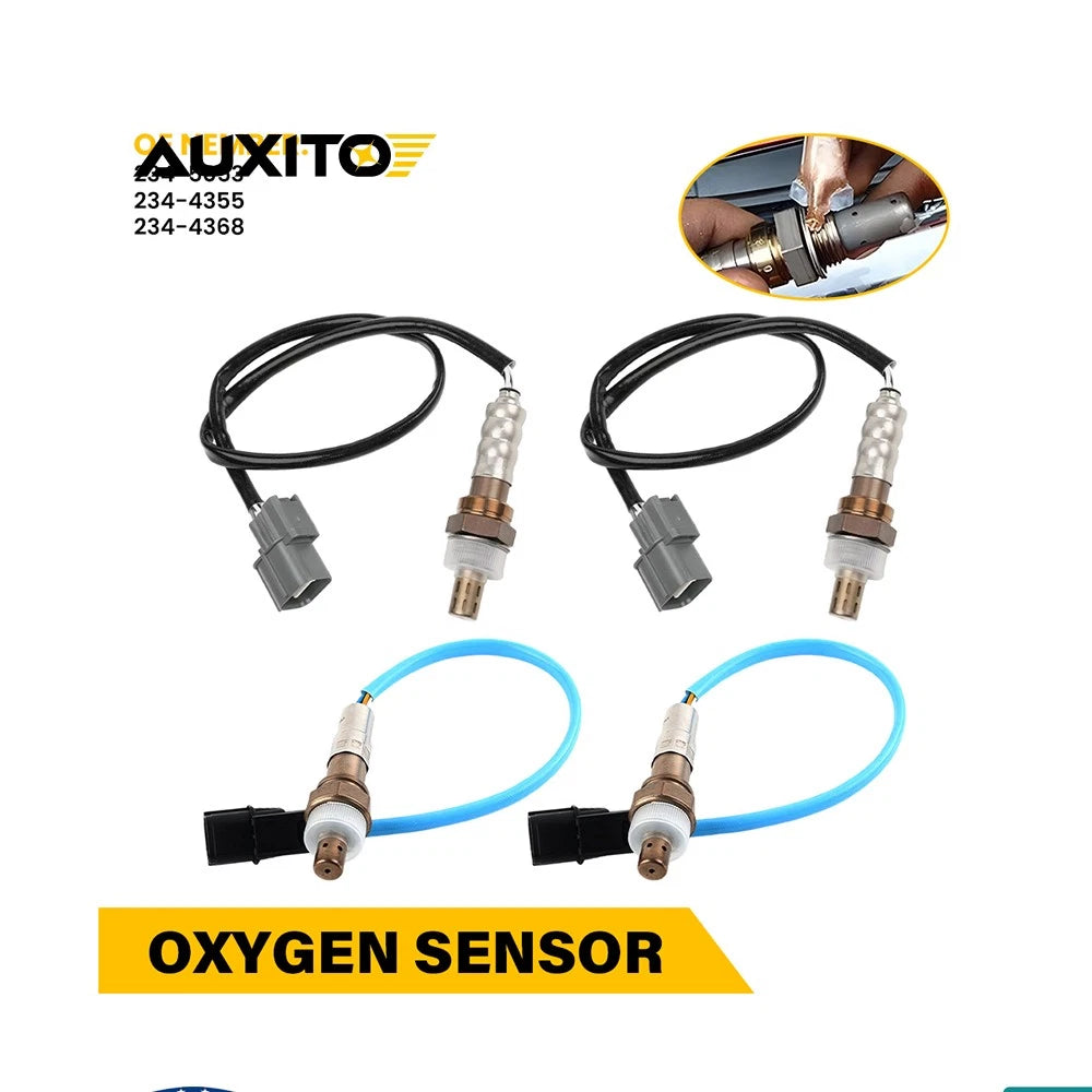 Set of 4 Oxygen Sensors for Honda Odyssey (2007–2010) Upper + Lower