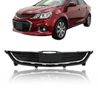 Matte Black Chrome Grille Set for Chevrolet Sonic (2017–2020)