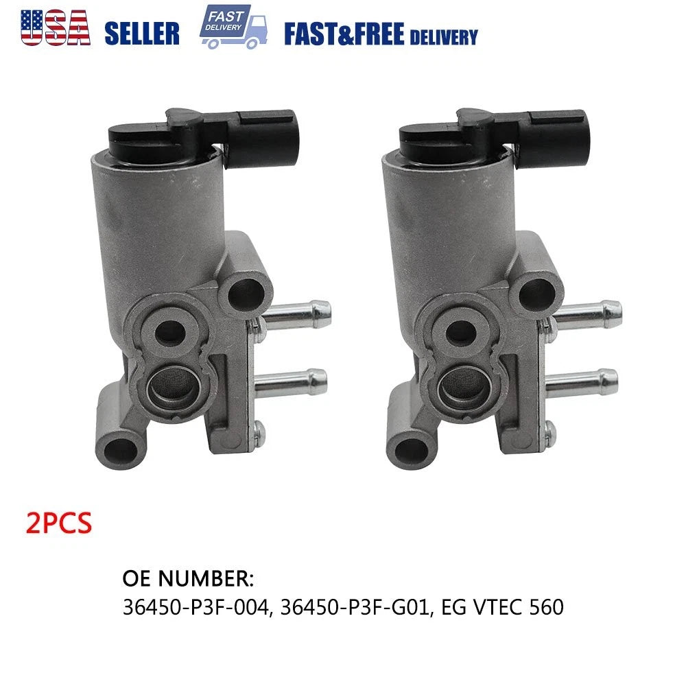2Pcs Idle Air Control Valve 36450-P3F-004 for Honda CR-V 2.0L (1998–2001)