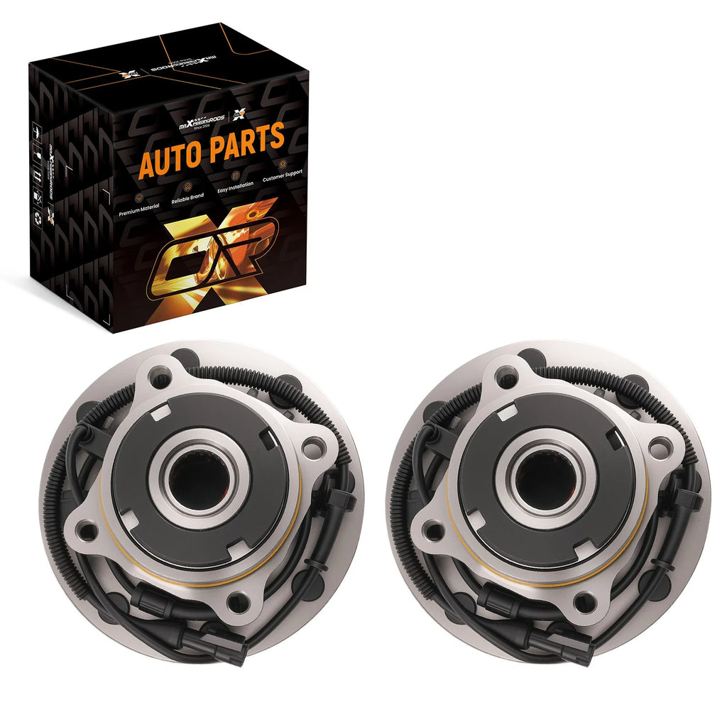 2X Front Wheel Hub & Bearing Assembly for Ford F-250 F-350 4WD (1999–2004)
