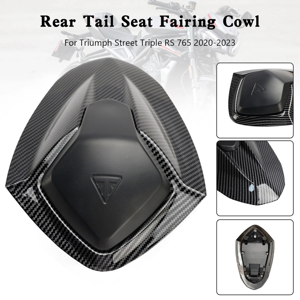 Rear Tail Seat Fairing Cowl Cover for Street Triple RS 765 (2020–2024) Carbon