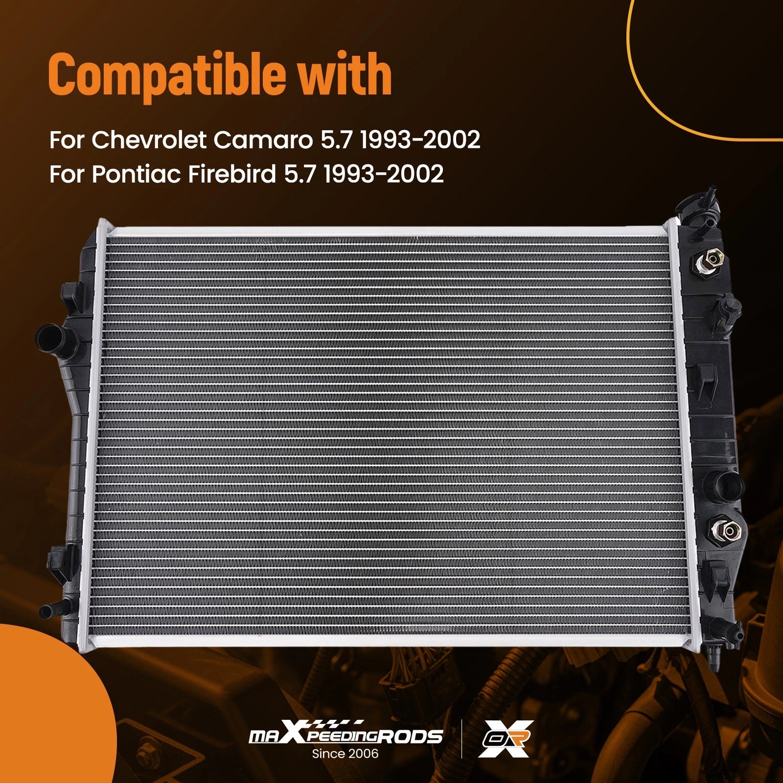 Radiator Crossflow Cooling System for Chevrolet Camaro (1993-2002)