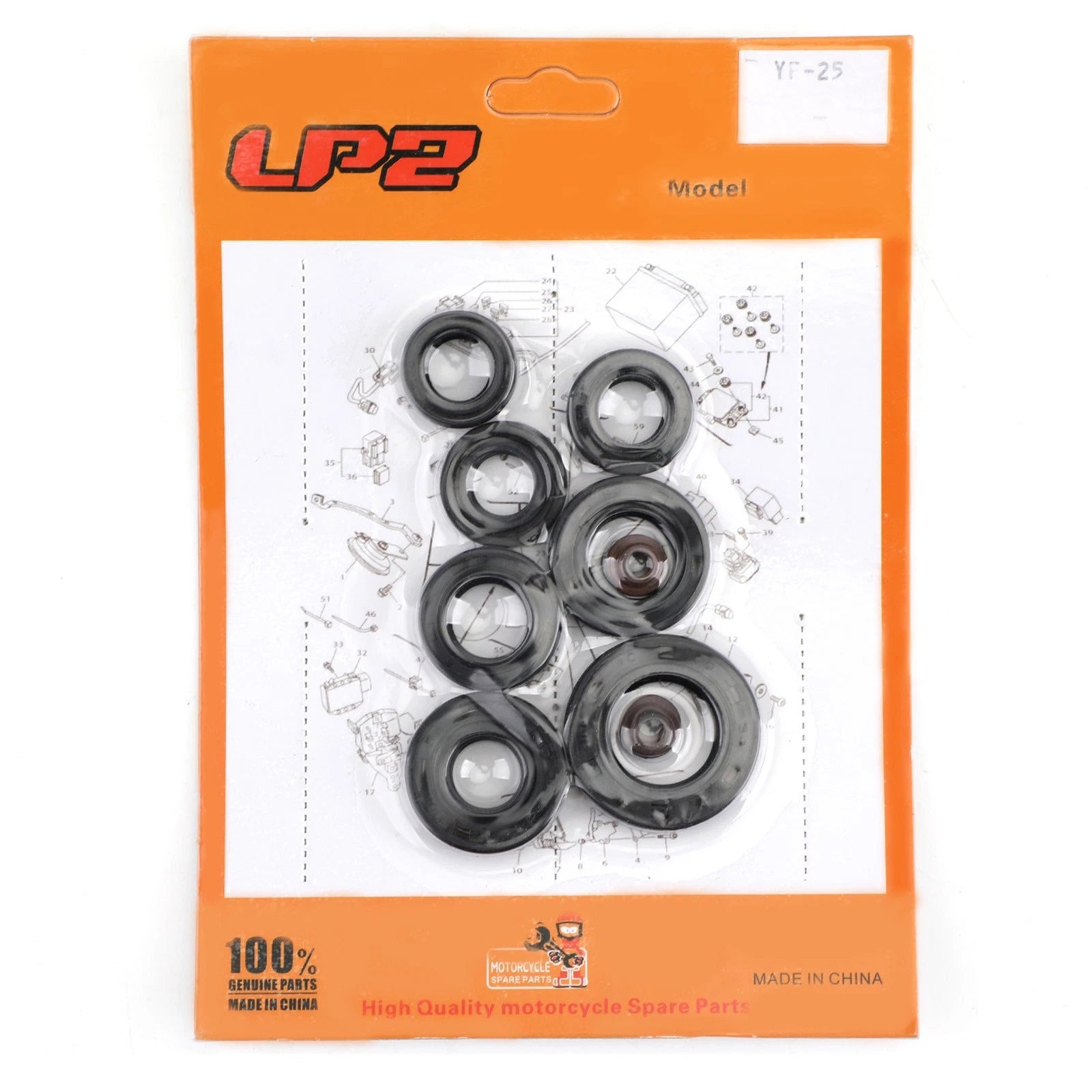 9-Pc Engine Oil Seal Kit for Honda XL200R XL185 XL185S (1979–1993)