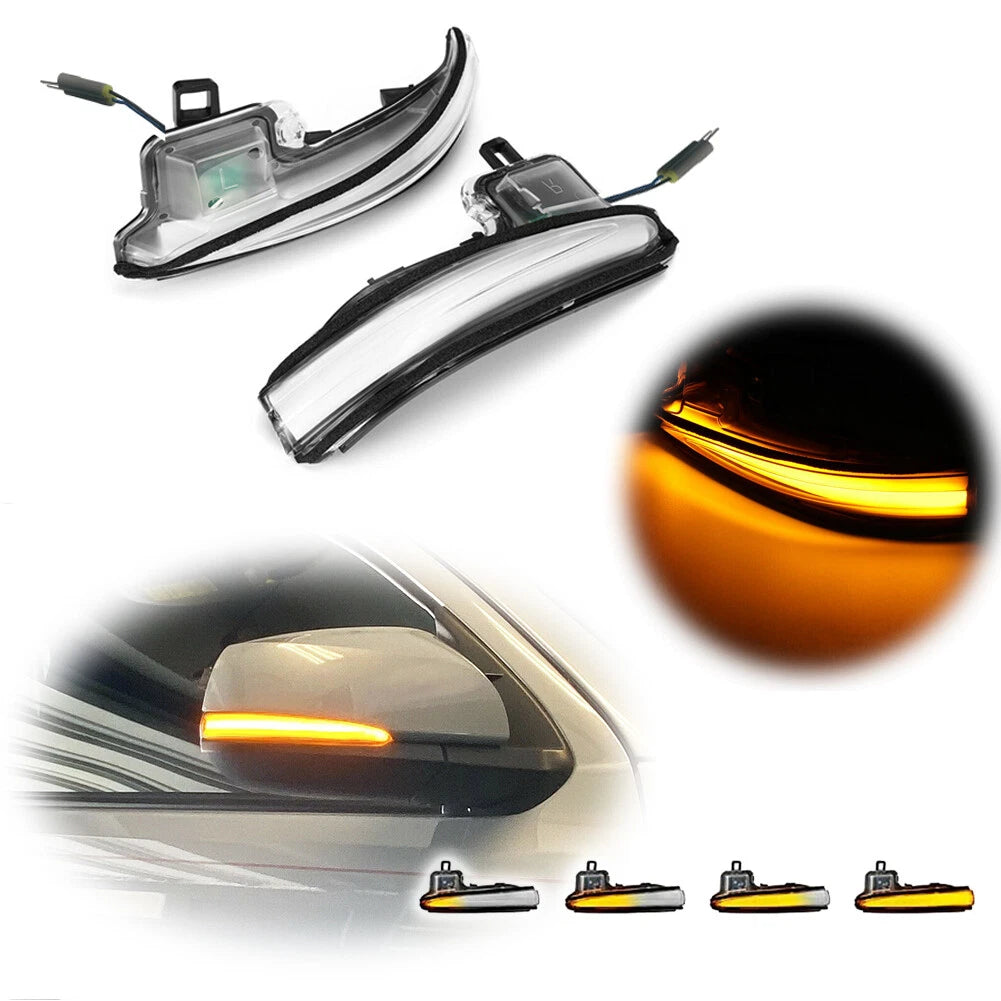Amber Sequential LED Side Mirror Signal Lights for Toyota Alphard Vellfire