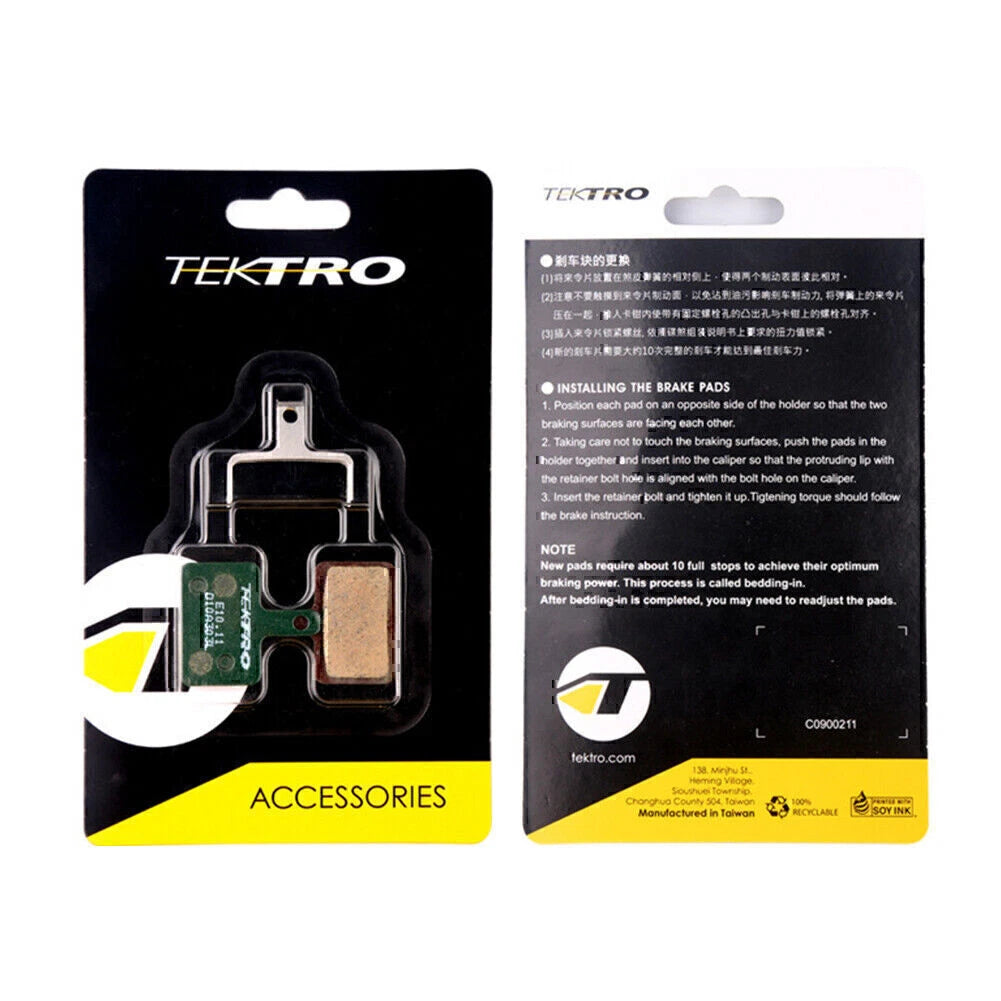 2 Pair Tektro E10.11 Brake Pads Metal Ceramic Compound for Tektro Brakes