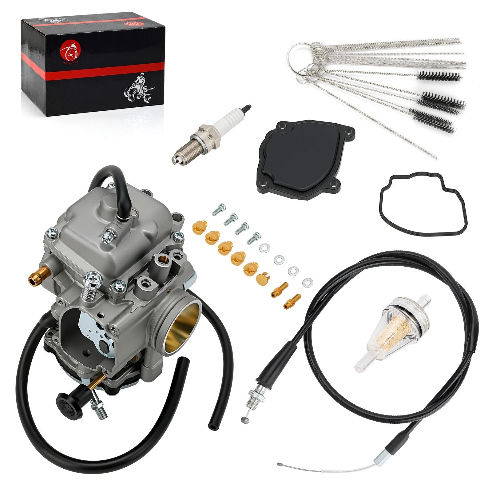 Carburetor Assembly with Throttle Cable for Yamaha Big Bear 350 4x4 (1999)