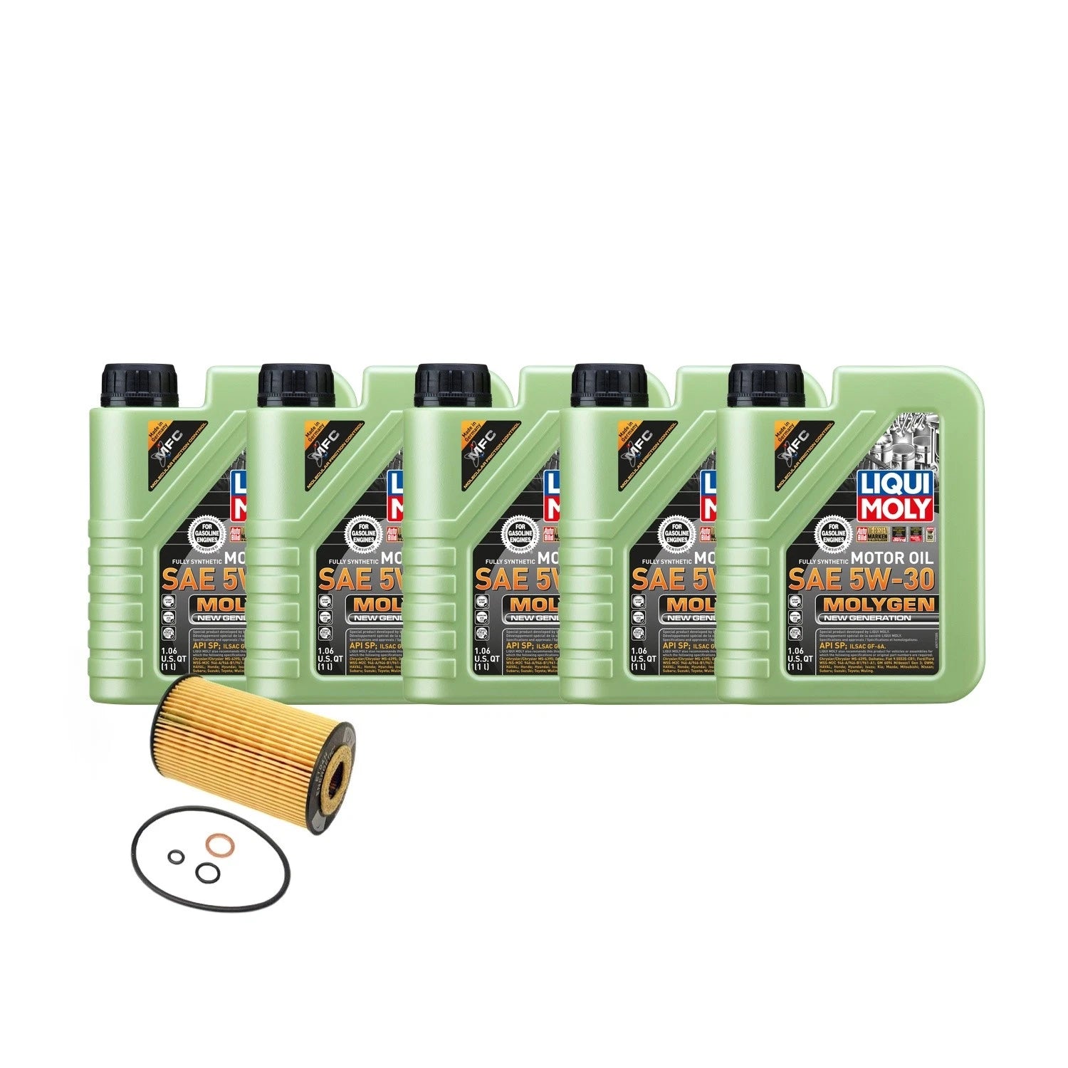 5L Liqui Moly Molygen 5W-30 Oil Change Kit for BMW 318i (1998–2000)