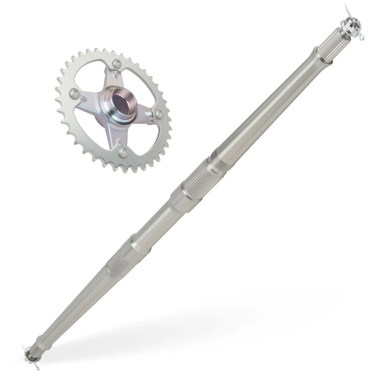 Rear Axle Shaft & Collar Sprocket Hub Kit for Yamaha YFZ450 (2004–2005)