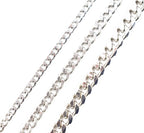 Stainless Steel Cuban Curb Chain Necklace for Men (18"-36")