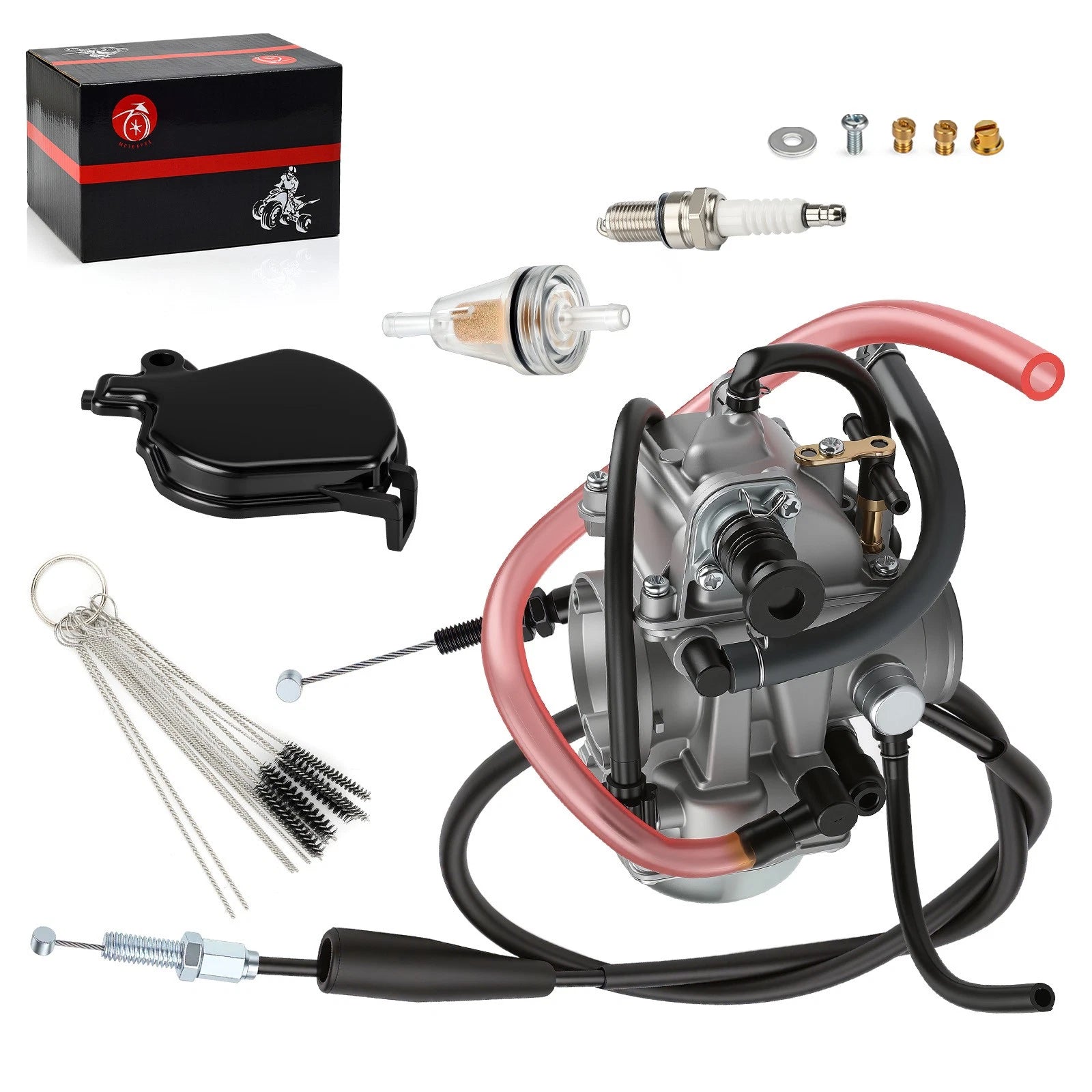 Carburetor 15003-1446 w/ Throttle Cable for Kawasaki Prairie 400 (1999–2002)