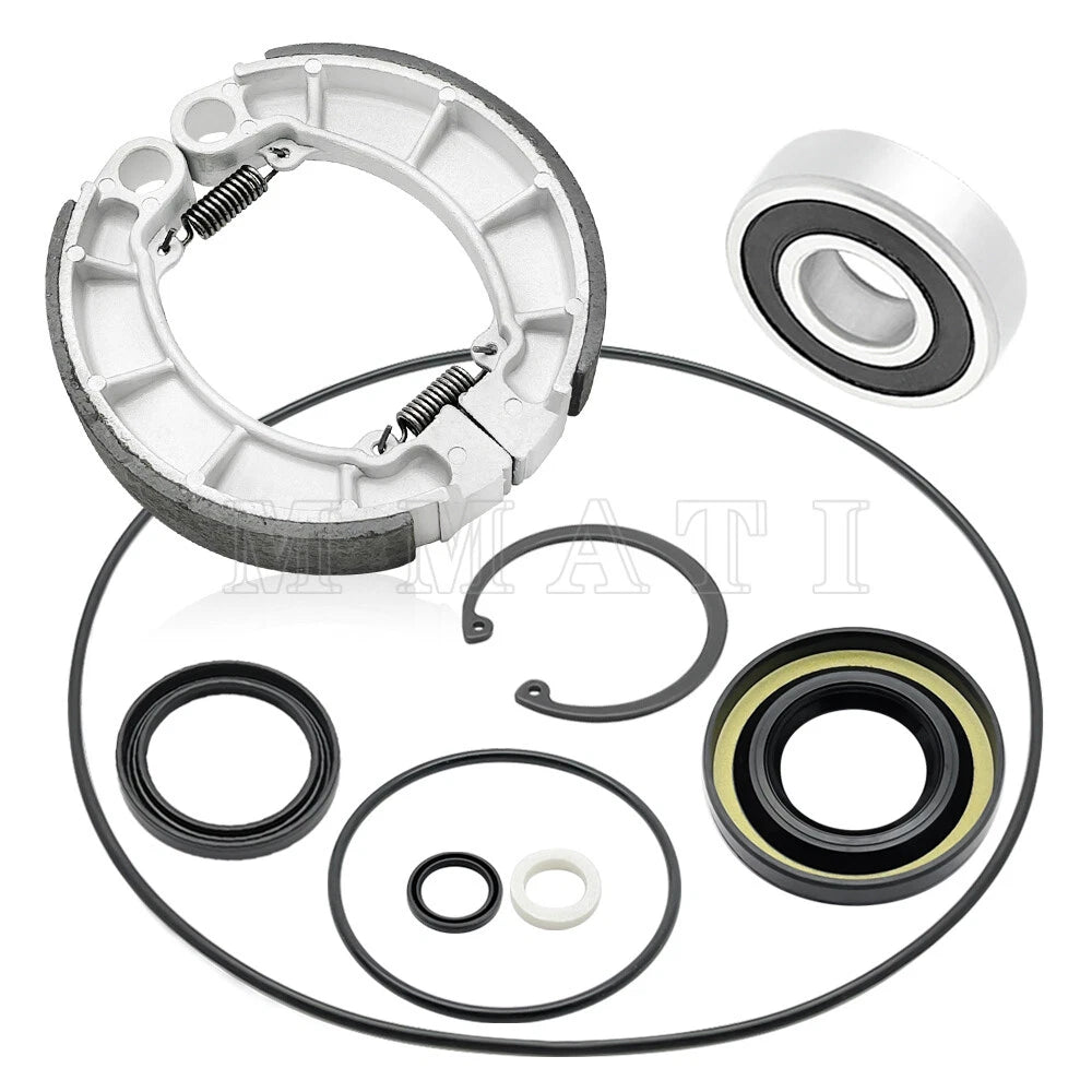 Rear Brake Shoes Kit w/Bearing Seals for Honda Foreman 500 TRX500FM/FE (2014–2019)