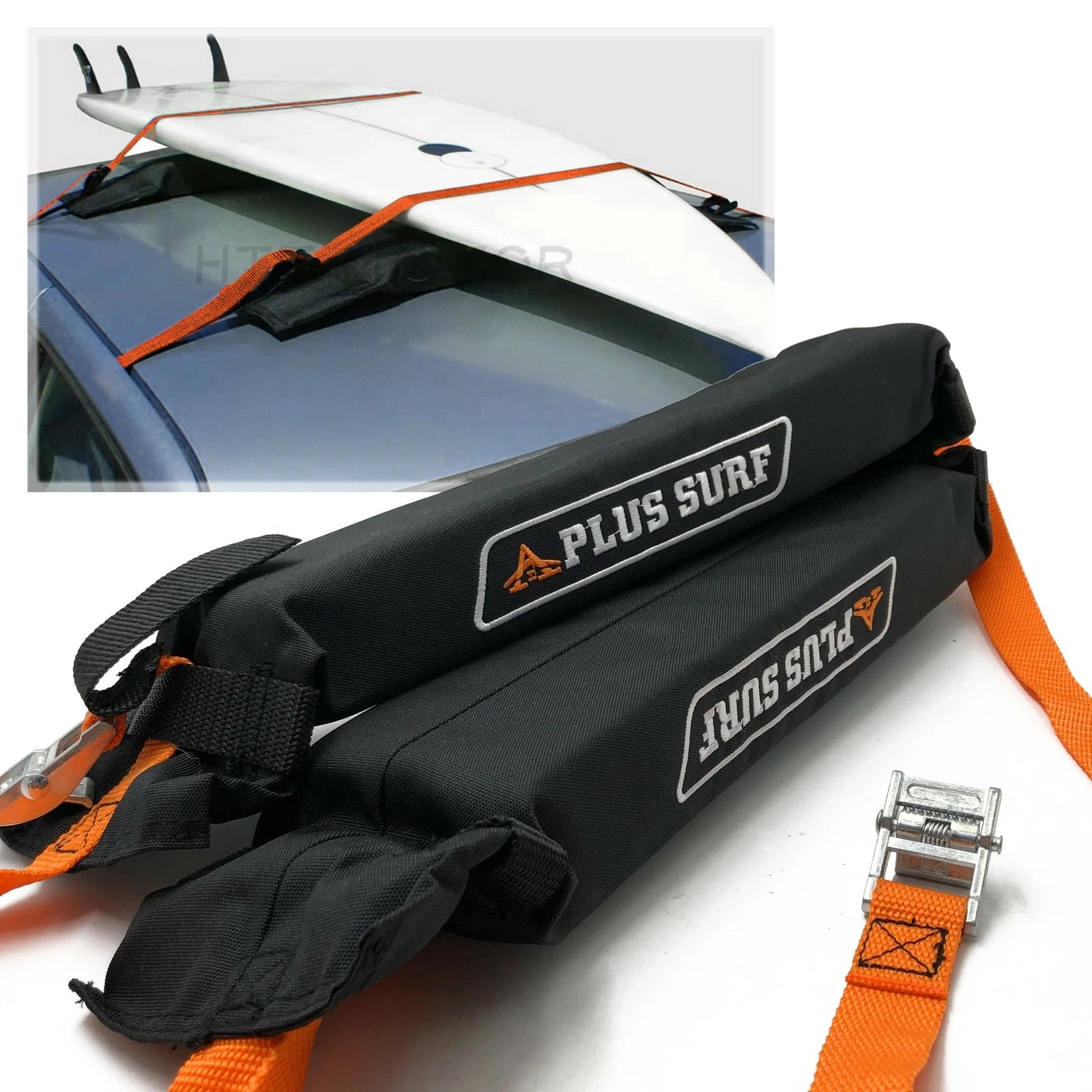 1 Pair Wrap-Rax Surfboard Longboard Soft Rack Pads for Universal Use (2010–2023)