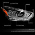 Chrome Housing Amber Corner Headlight for Nissan Kicks (2018–2020)