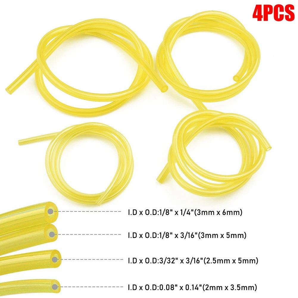 Fuel Line Hose for 2-Stroke Engines (Tygon Tube) - Set of 4 Sizes