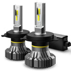 Set of 2 H4 9003 HB2 6500K LED Headlight Bulbs for High Low Beam