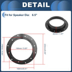 Set of 2 Speaker Spacer Rings for Volkswagen Caddy (2004–2015)