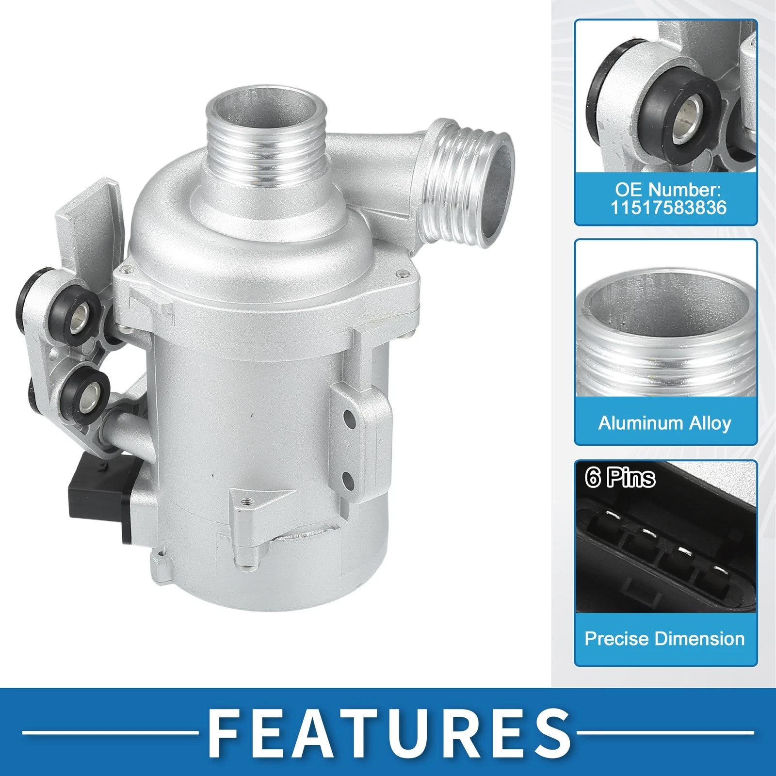 Electric Water Pump for BMW 528i (2011) No. 11517583836/11518635092