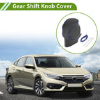 Gear Shift Knob Cover for Honda Civic (2022–2024) Black Blue Faux Leather