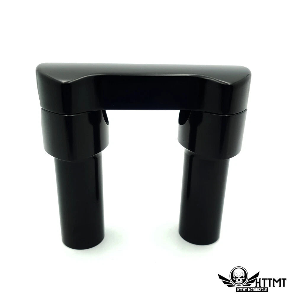 4" Tall Handlebar Riser/Top Clamp Kit for Harley