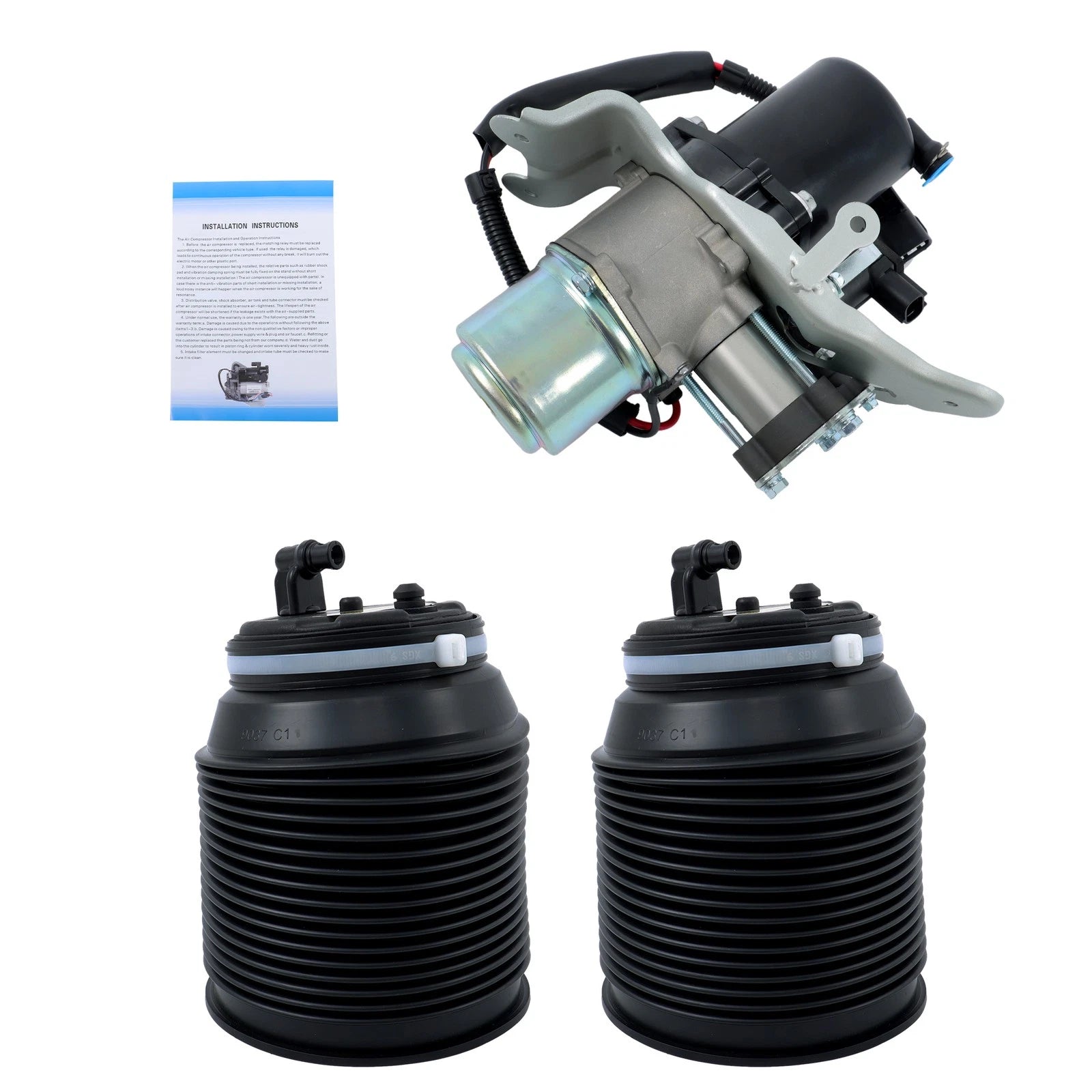 Set of 3 Rear Air Suspension Spring Bags for Toyota Sequoia (2005–2007)