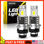2X LED Headlight Bulbs for D2S D2R (HID Xenon) Conversion Kit