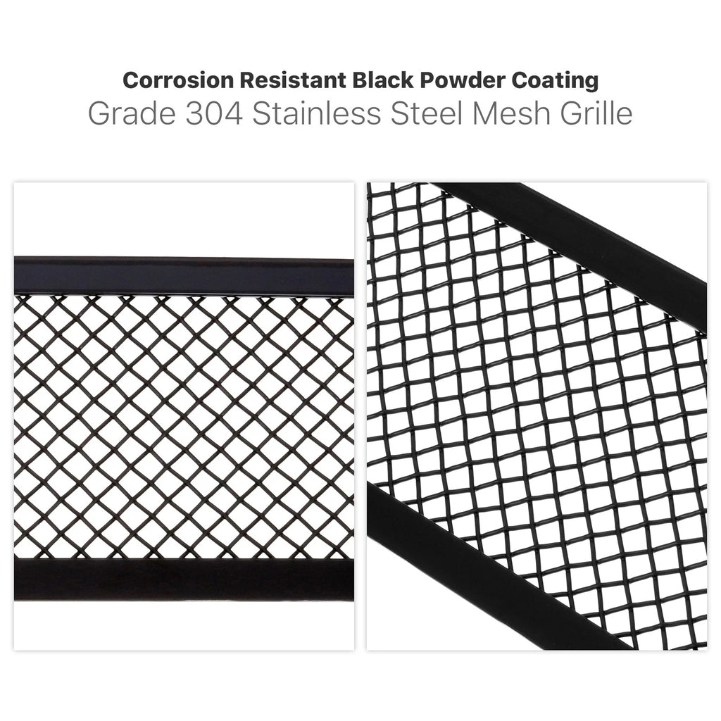 Lower Bumper Grille Insert for Ford F-150 (2009-2014) Black Mesh Stainless Steel