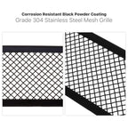 Lower Bumper Grille Insert for Ford F-150 (2009-2014) Black Mesh Stainless Steel