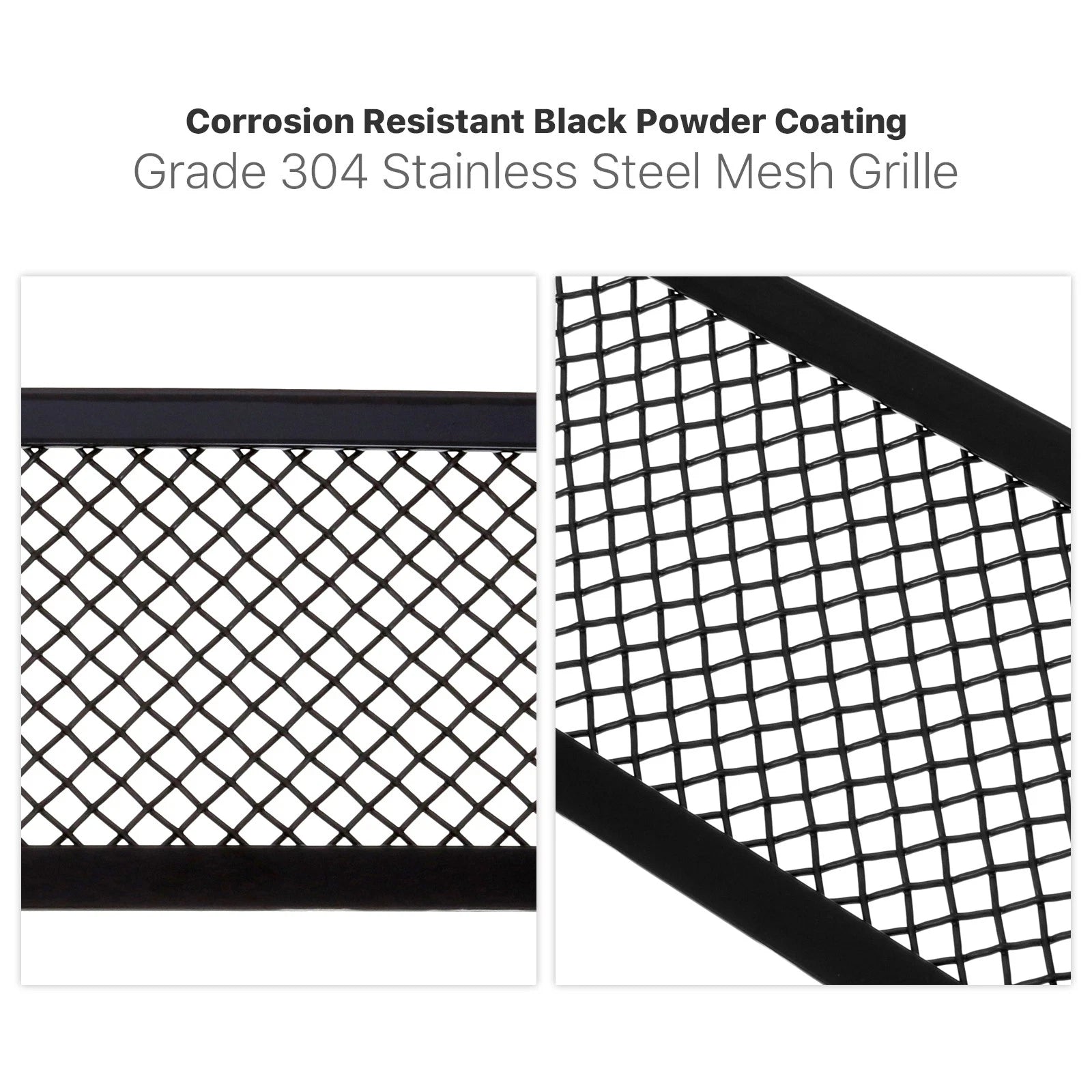 Lower Bumper Grille Insert for Ford F-150 (2009-2014) Black Mesh Stainless Steel