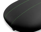 Leather Console Lid Armrest Cover for Ford Expedition (1997–2002) Green Stitch