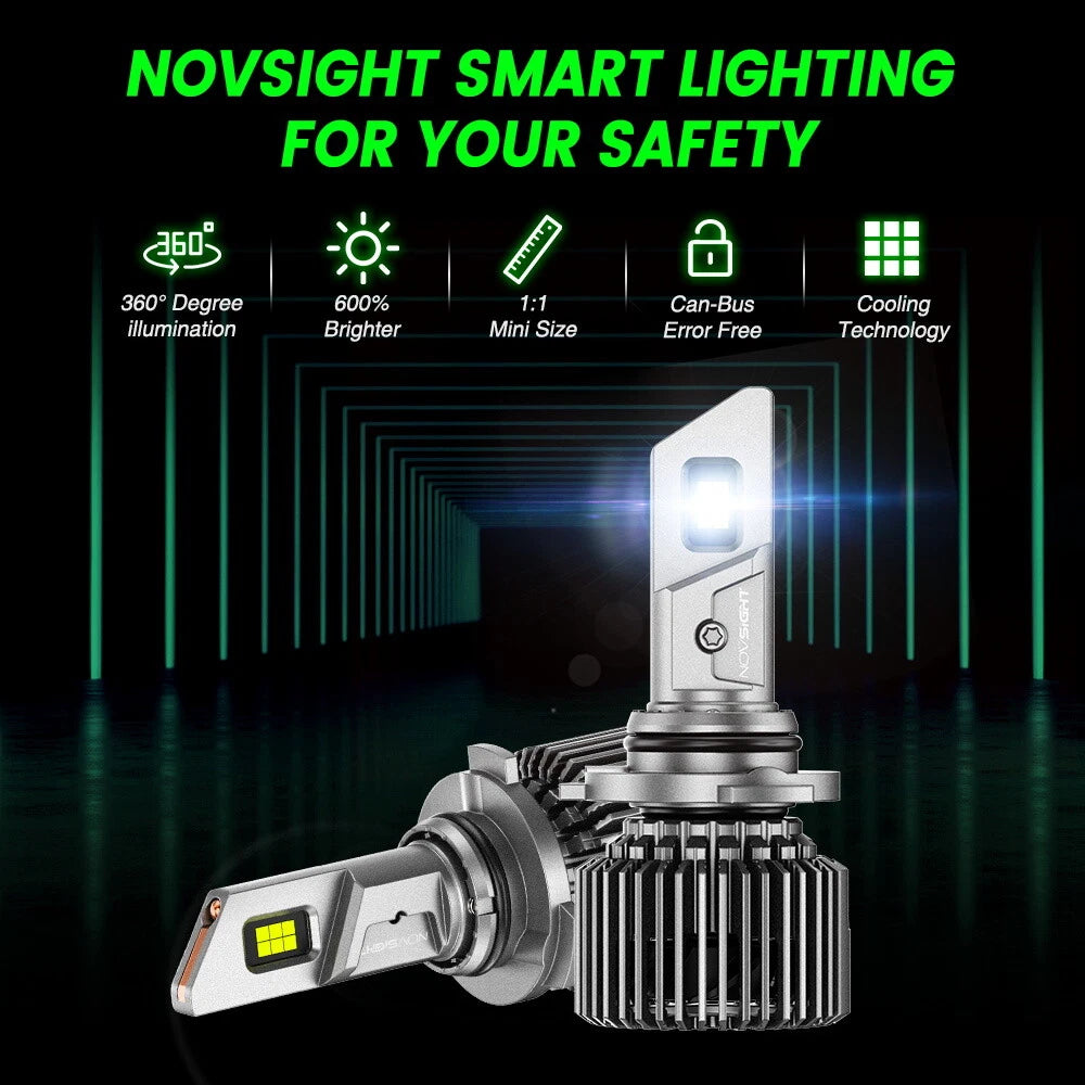 4X LED Headlight Bulbs 9005 + 9006 Combo Kit for NOVSIGHT