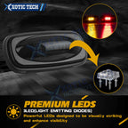 Smoked Lens LED Fender Bed Side Marker Light for Dodge Ram 2500 3500 (2011-2025)