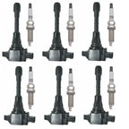 6X Ignition Coils + 6X Iridium Spark Plugs for Nissan 370Z, Infiniti Q70, G37 (2009–2020)