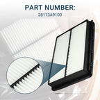 Set of 1 Cabin Air Filter for Hyundai Palisade (2020–2022) No. 28113A9100