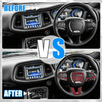 Steering Wheel Trim Set for Dodge Charger Challenger 2015-2020 Red