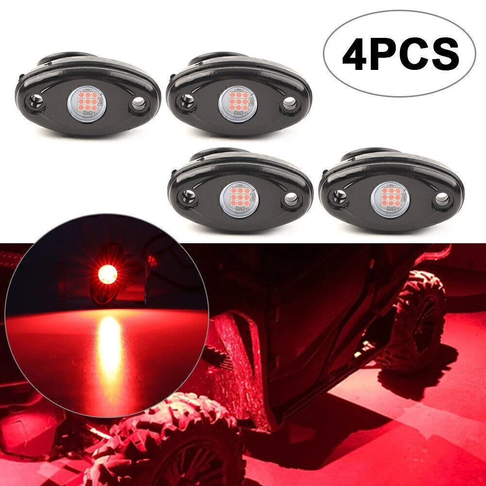 9W Red LED Rock Light for Jeep (Offroad Truck, Under Body)
