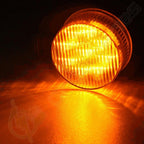 Set of 10 Red & Amber Sealed Round 2" Side Marker Lights for Trailer RV (12V)