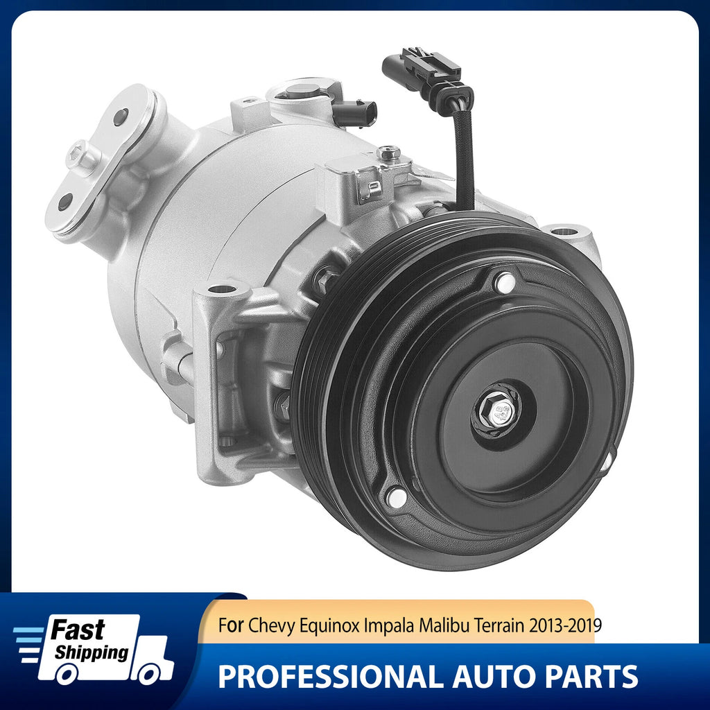 AC Compressor w/Clutch for Chevy Impala Malibu Equinox L4 2.4L (2014–2017)