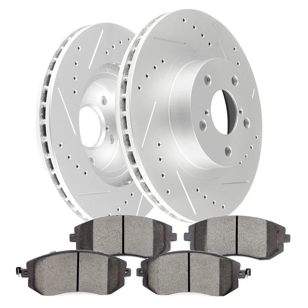 Drilled Slotted Brake Rotors & Pads for Subaru Outback (2010–2023)