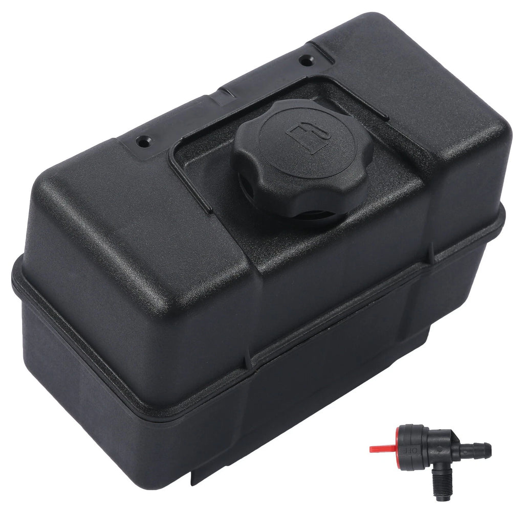 4 Quart Plastic Fuel Tank w/ Cap & Shut-Off Valve for Briggs & Stratton (N/A)