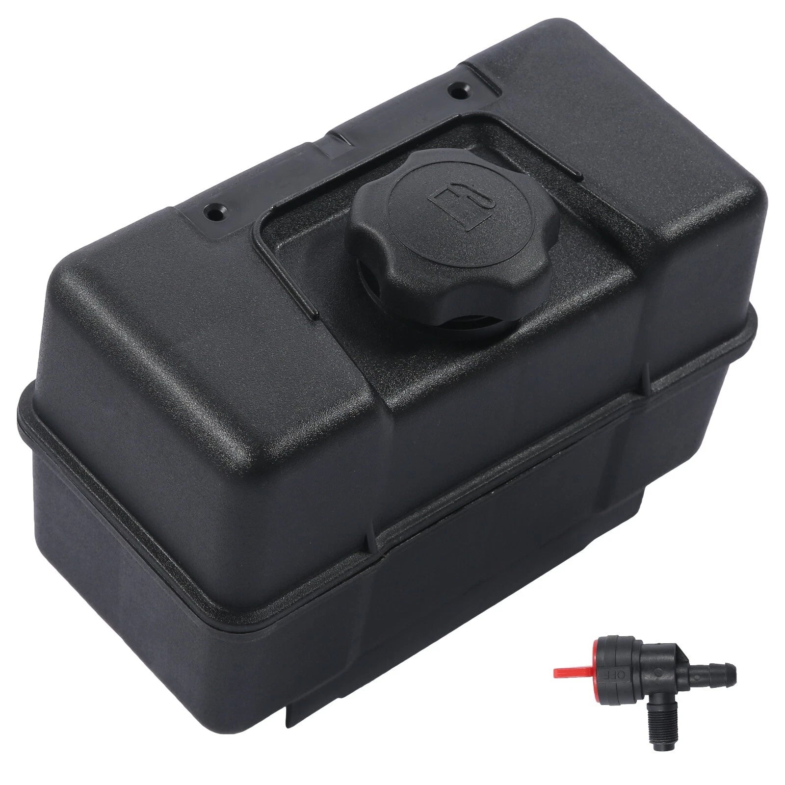 4 Quart Plastic Fuel Tank w/ Cap & Shut-Off Valve for Briggs & Stratton (N/A)