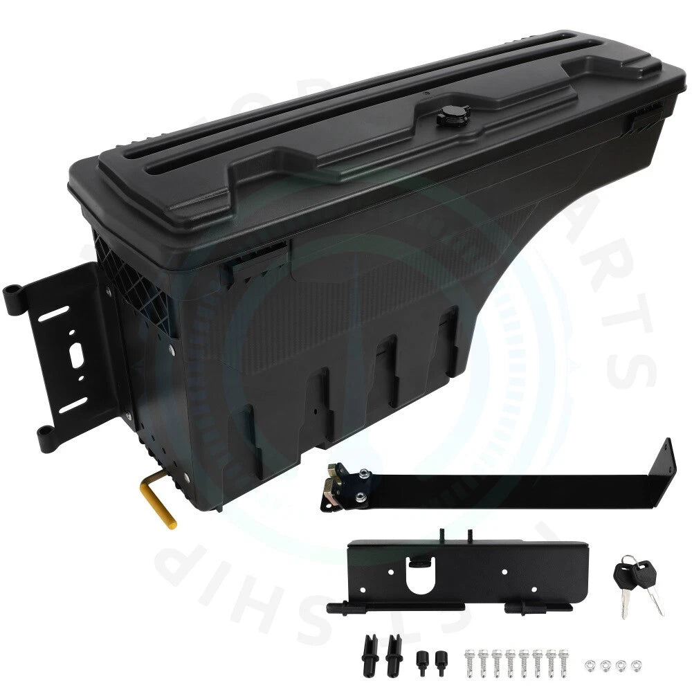 Black Truck Bed Storage Tool Box for Ford F250 F350 F450 (1999–2016)