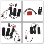 12V 3-Gear Heated Hand Grips Waterproof Handlebar Heater Warmer for Motorcycle