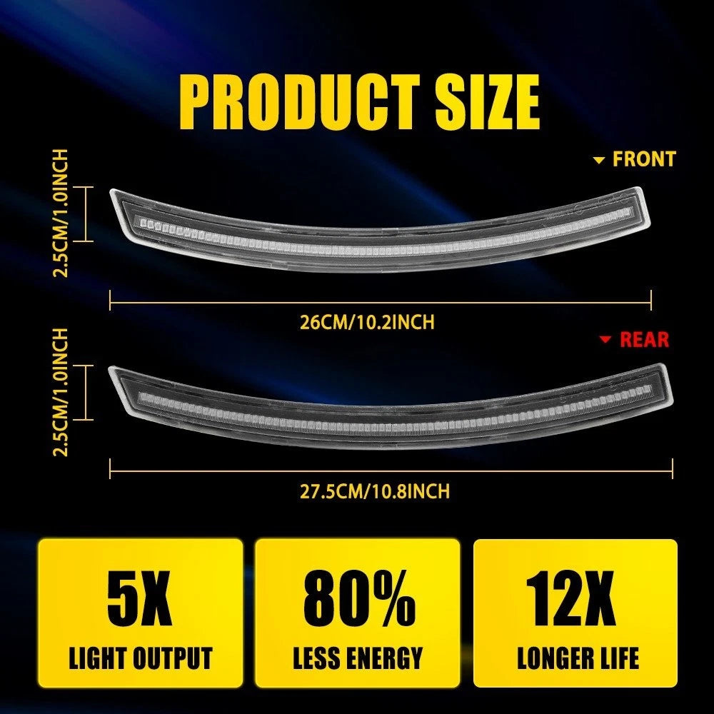 4X LED Side Marker Light for Chevy Corvette C7 (2014–2019)