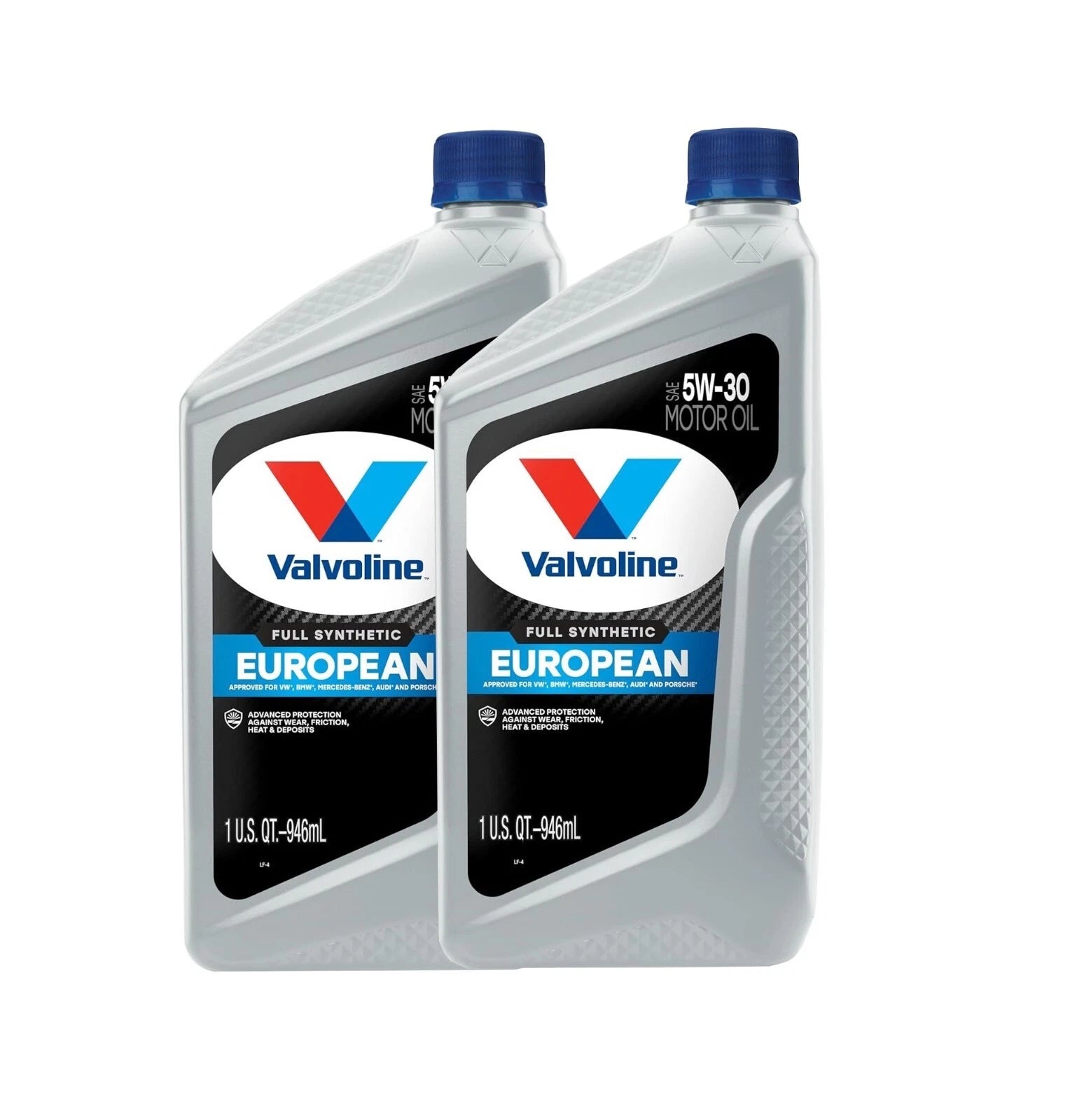 Set of 2 Valvoline 5W-30 Full Synthetic Motor Oil for European Vehicles (2 x 1 qt)