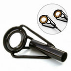 5pc Black Rod Tip Top Guide Ring for Fishing Rods Repair