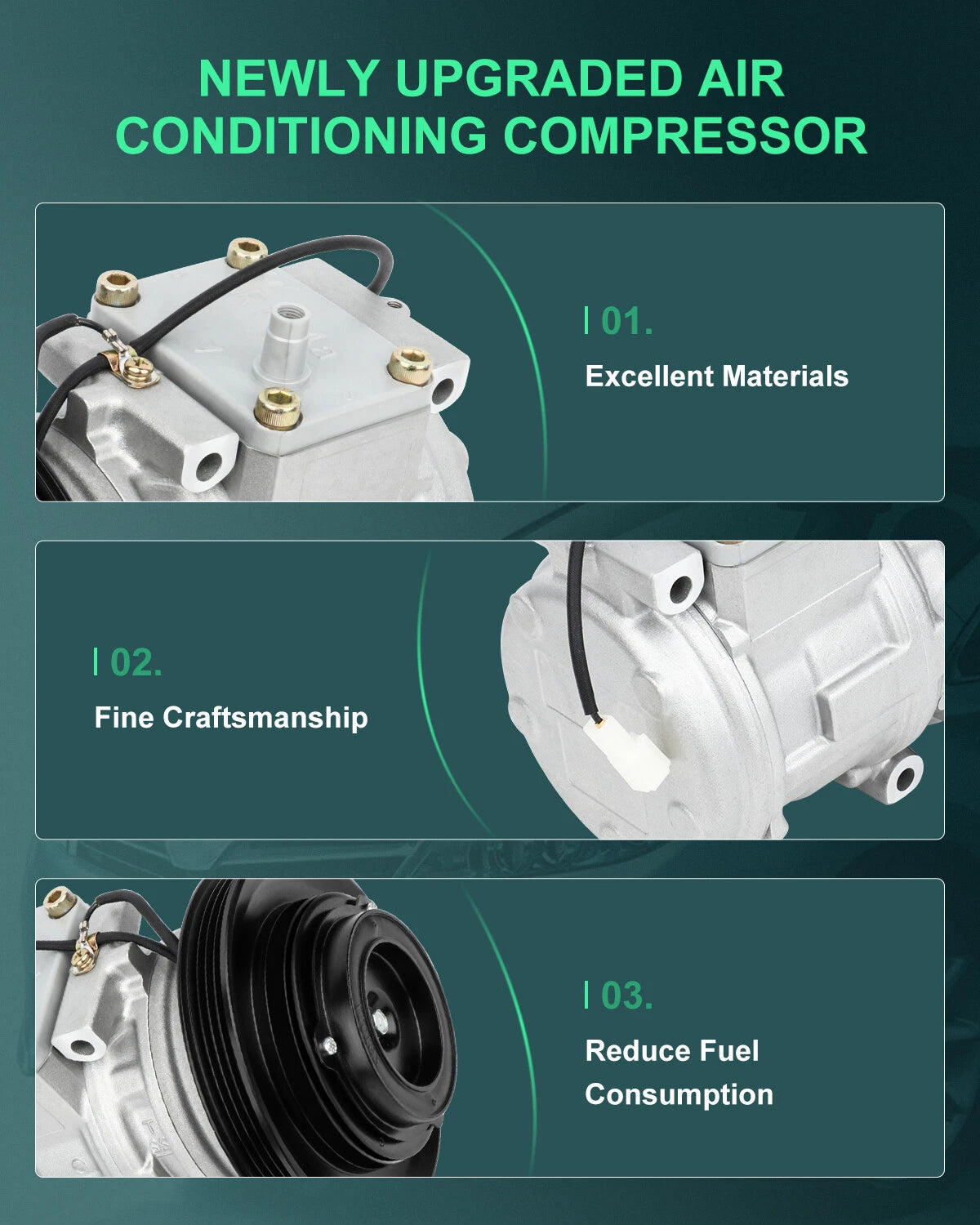 A/C Compressor for Toyota Corolla 1.6L 1.8L (1989–1997)