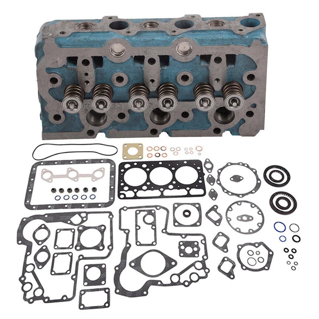 Cylinder Head with Valve & Gasket Kit for Kubota Tractor D850 D950 (-)