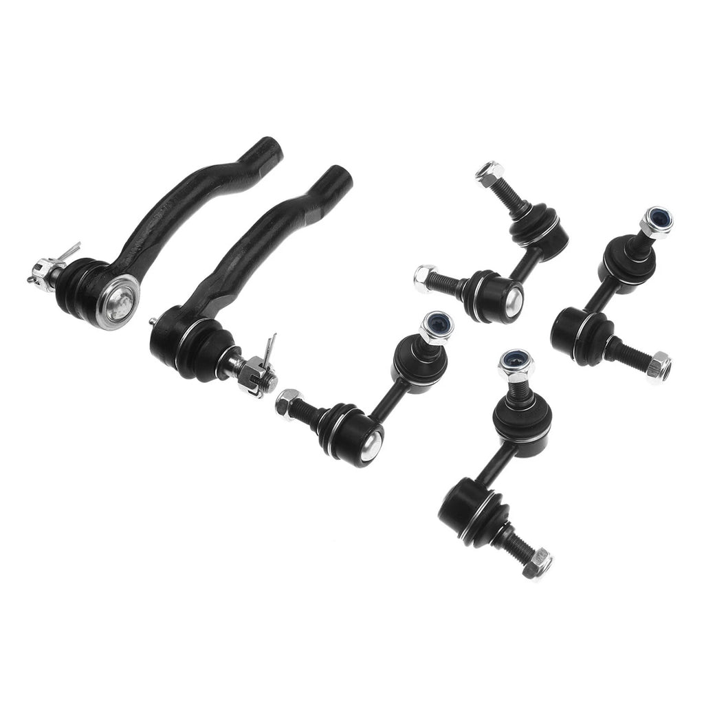 Set of 6 Sway Bar & Tie Rod Ends for Nissan Pathfinder (2005–2012)