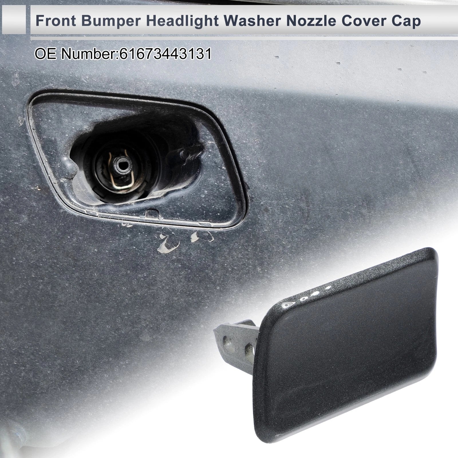 Bumper Headlight Washer Nozzle Cover Cap for BMW X3 (2011–2017)