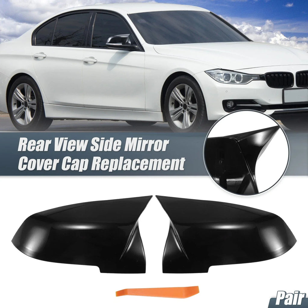 1 Pair Mirror Cover Cap Gloss Black for BMW X1 328i 125i 330i 320i 220i